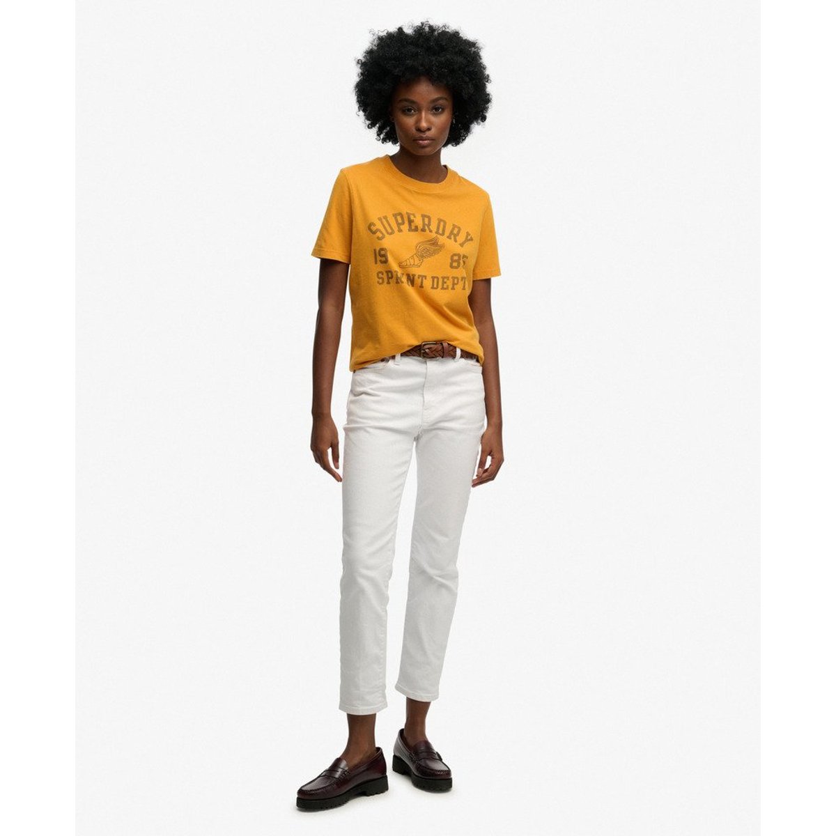 T-shirt Vintage Prep piste dorée, SUPERDRY