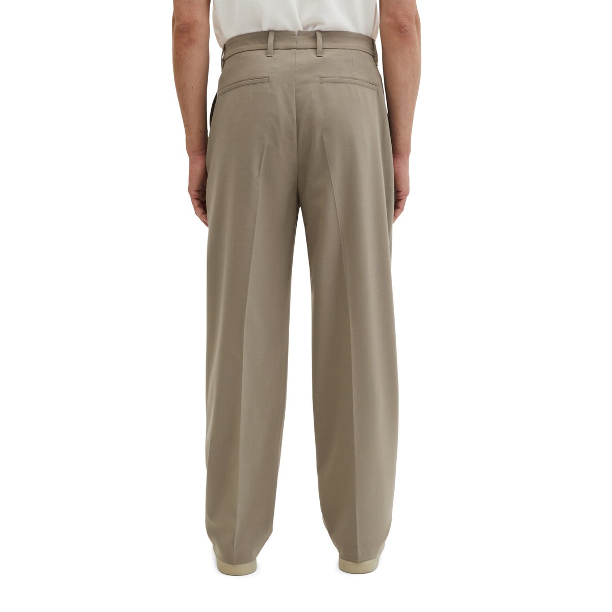 Pantalon modèle Mossbo DFB Travel Collection en Technical Wool Blend léger marron, MARC O'POLO