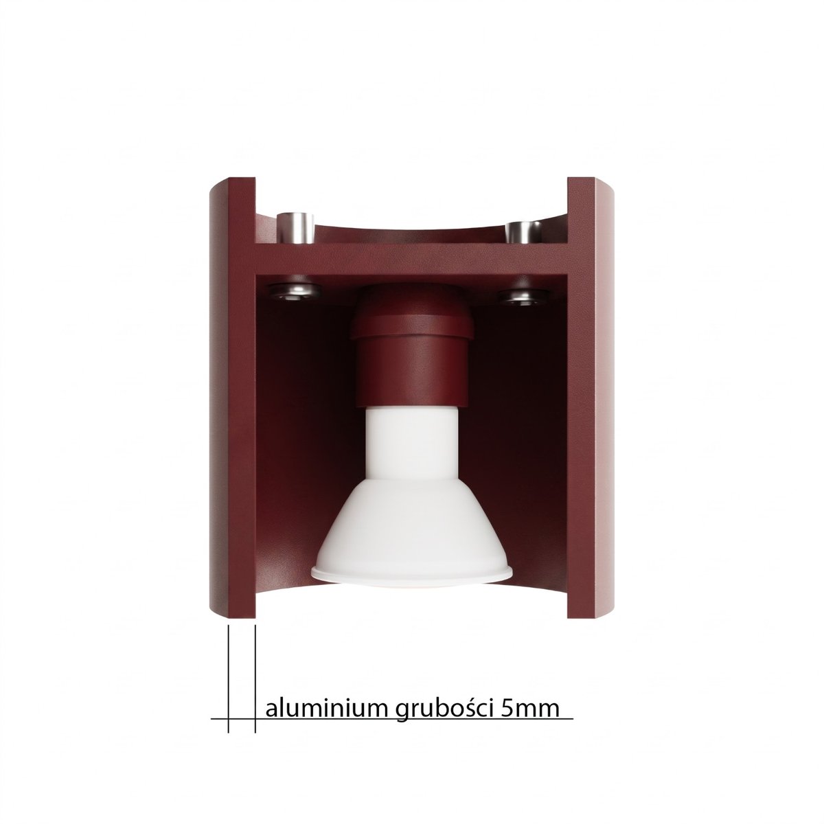 Plafonnier Aluminium Bourgogne GU10 1 Orbis bourgogne, EDEN