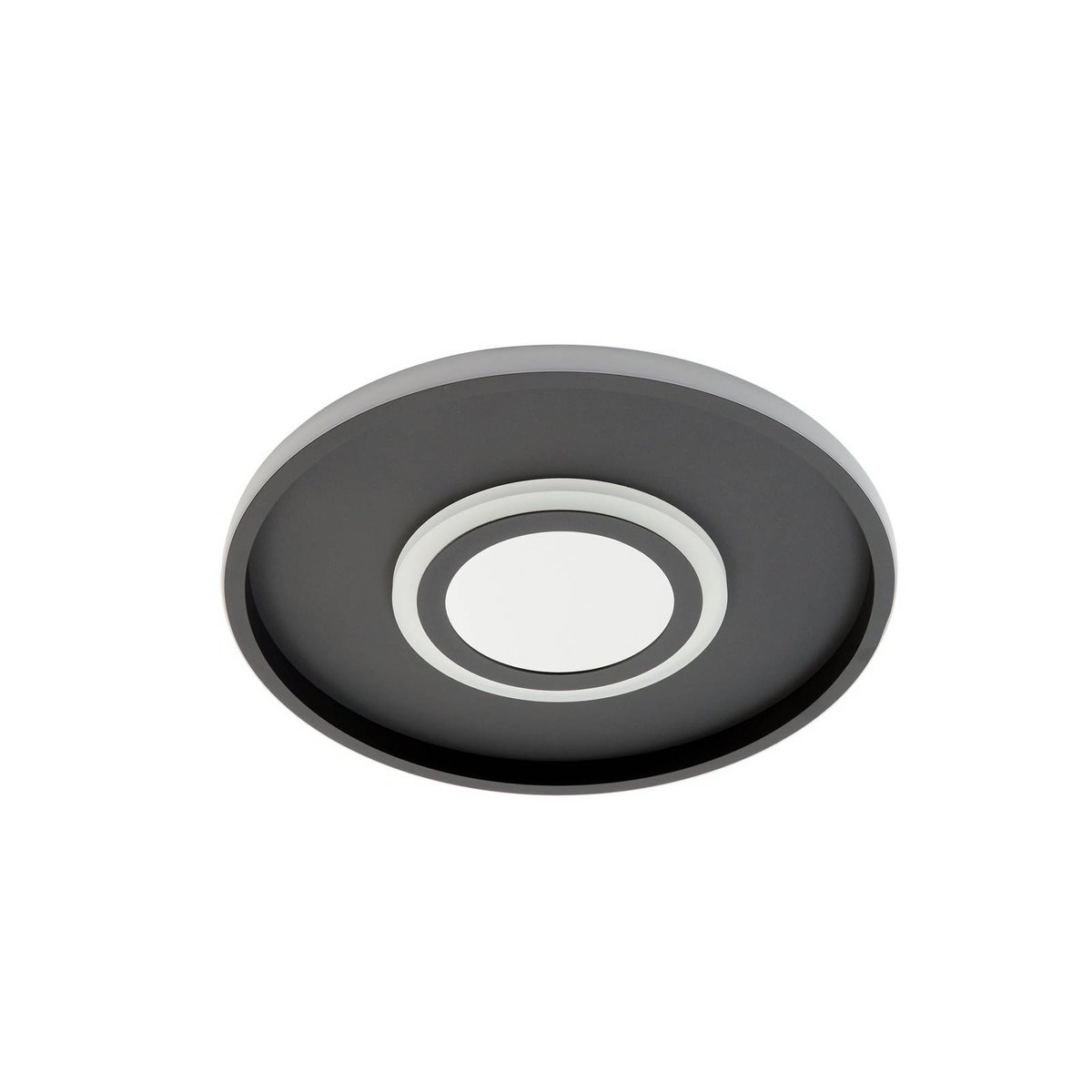 Plafonnier en métal moderneLED, Selian noir, blanc, transparent, LINDBY