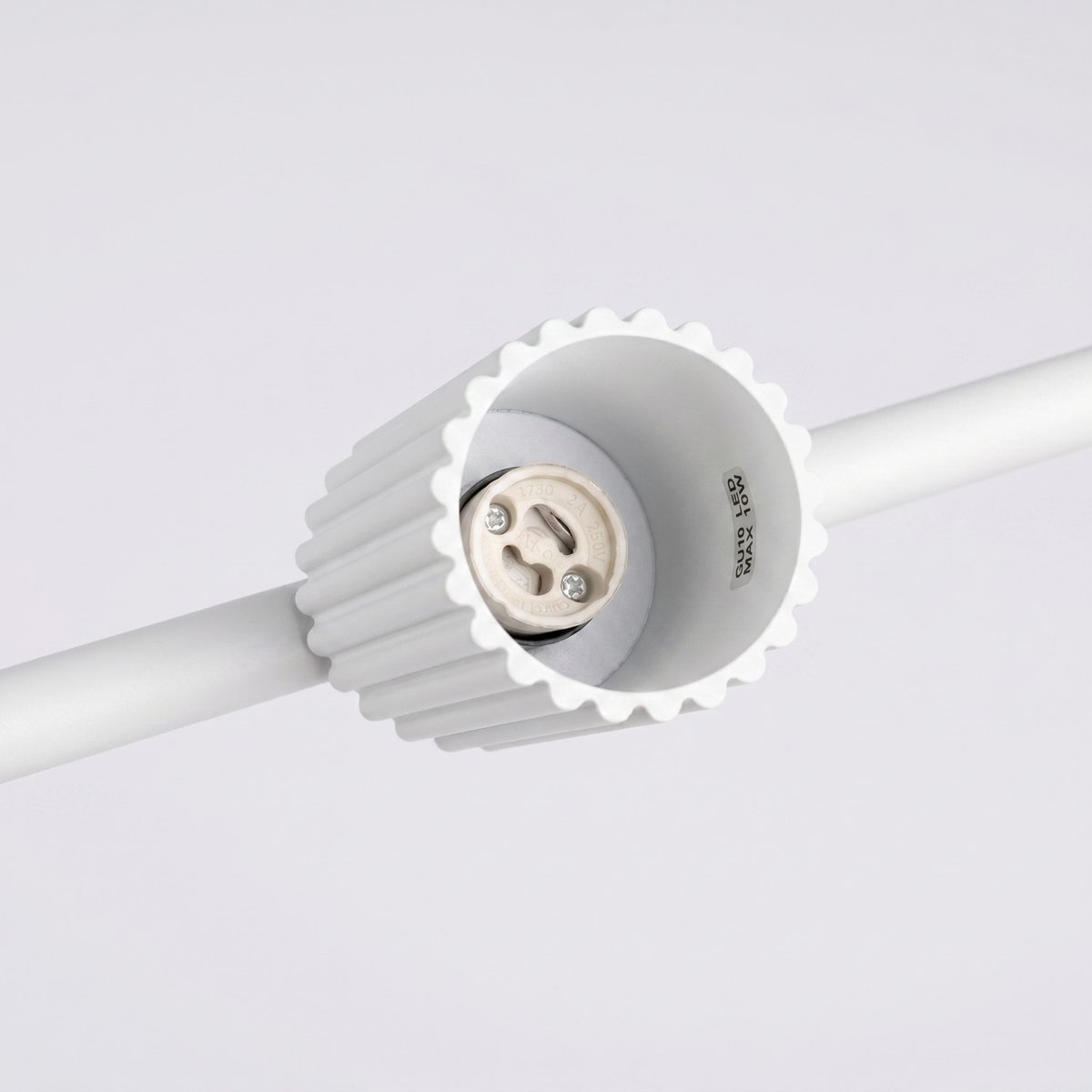 Lustre Aluminium Blanc GU10 4 KARBON blanc, EDEN