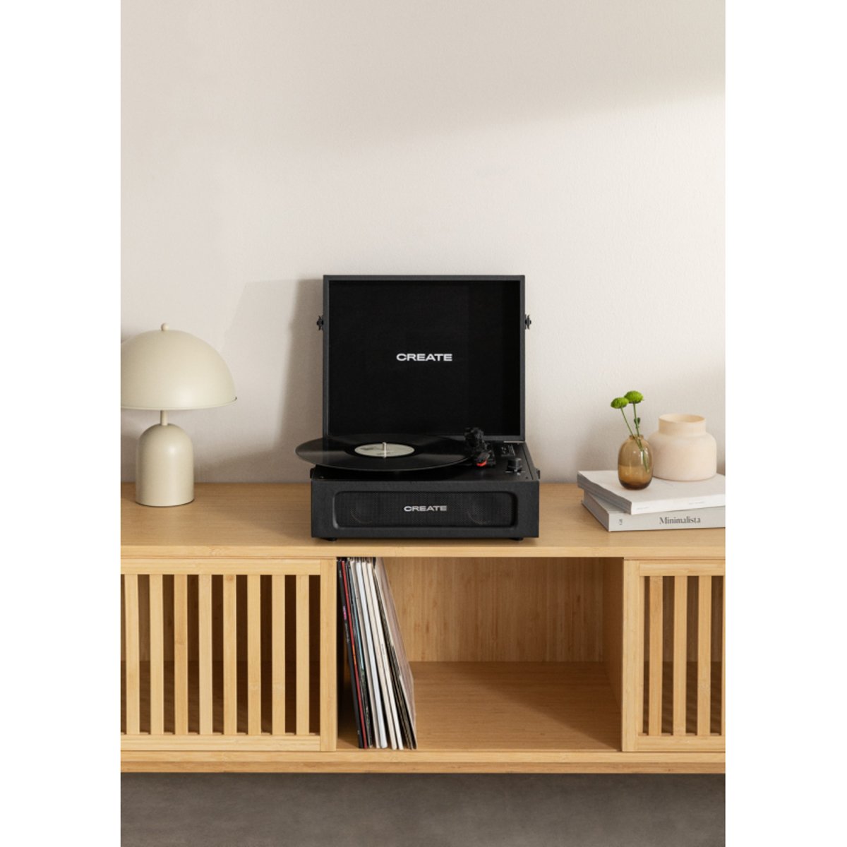 Platine rétro RECORD PLAYER RETRO noir, CREATE