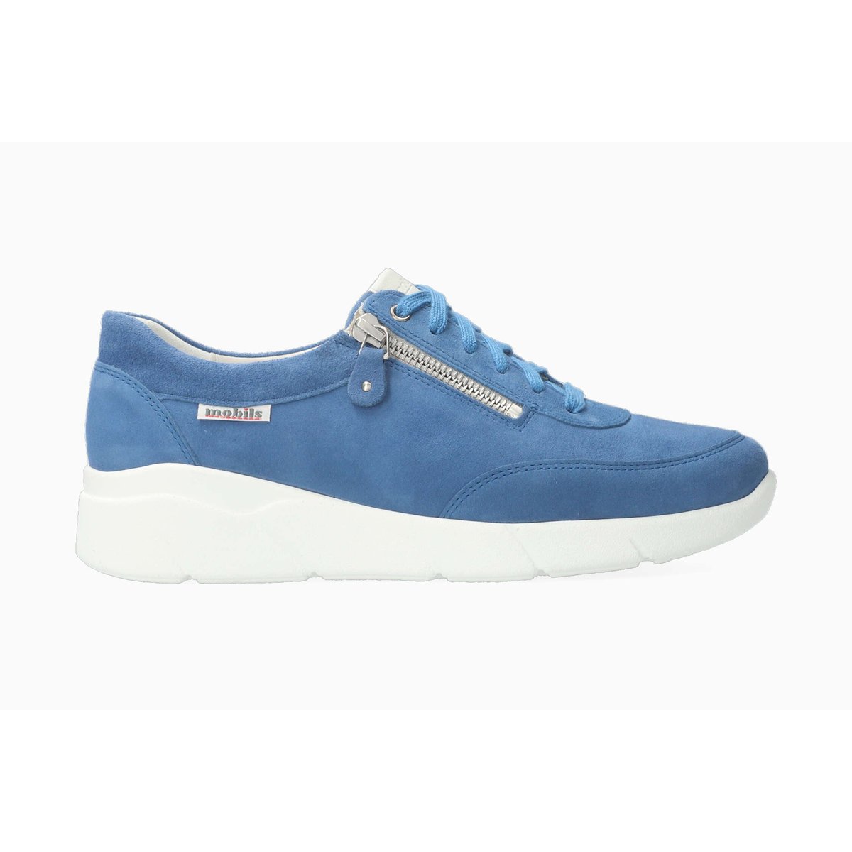 Baskets en cuir IVONIA bleu 5134, MEPHISTO