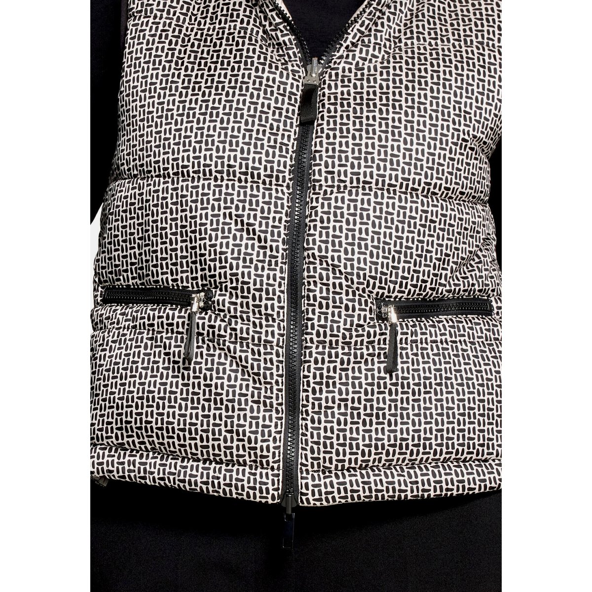 Veste sans manches matelassée à fermeture zippée silky beige, BETTY BARCLAY