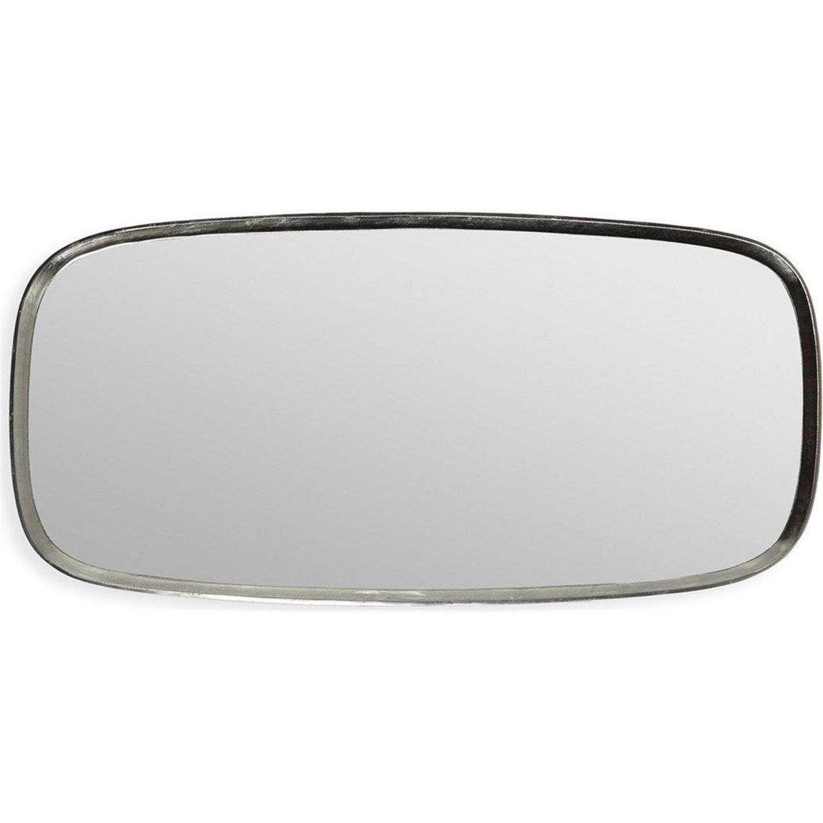 Miroir mural rectangulaire en métal nickel noir, RECOLLECTION