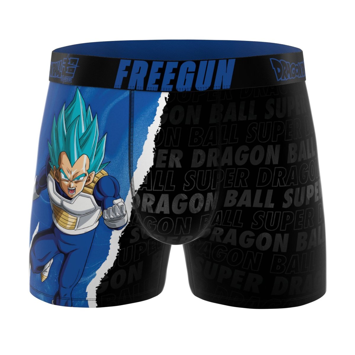 Lot De 4 Boxers Dragon Ball Super noir/violet/orange/bleu/or, FREEGUN