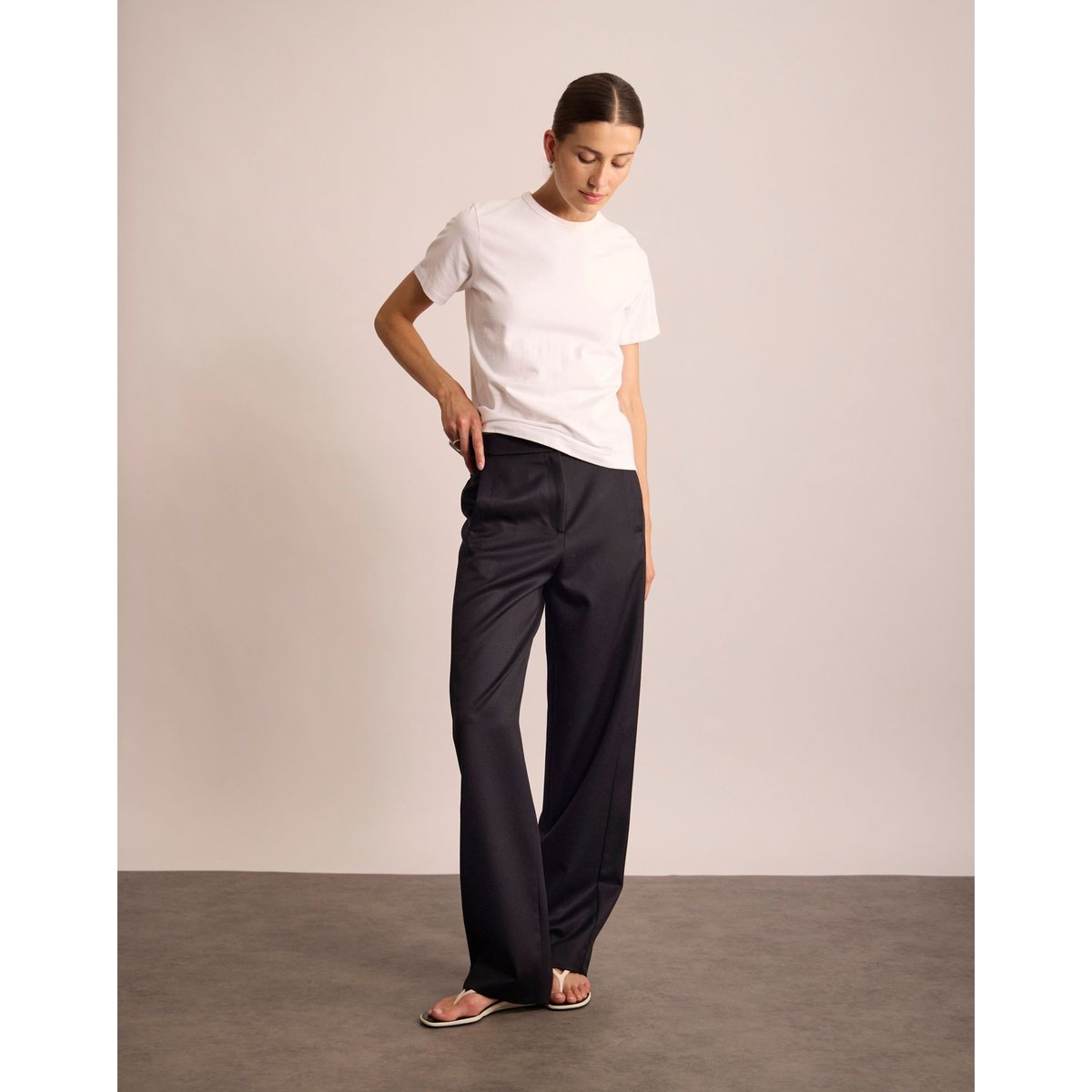 Pantalon Philo bleu marine, INES DE LA FRESSANGE PARIS