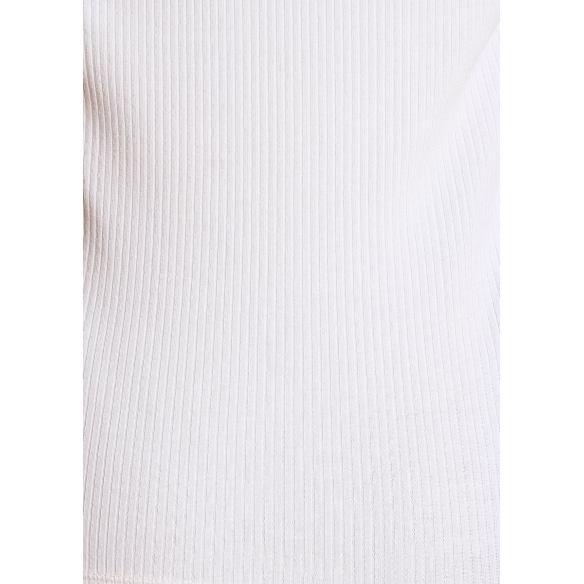 T-shirt ajusté col bardot croisé ecru, LA FEE MARABOUTEE
