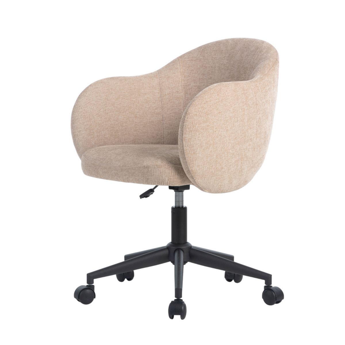 Chaise de bureau reglable tissu sable, ZAGO