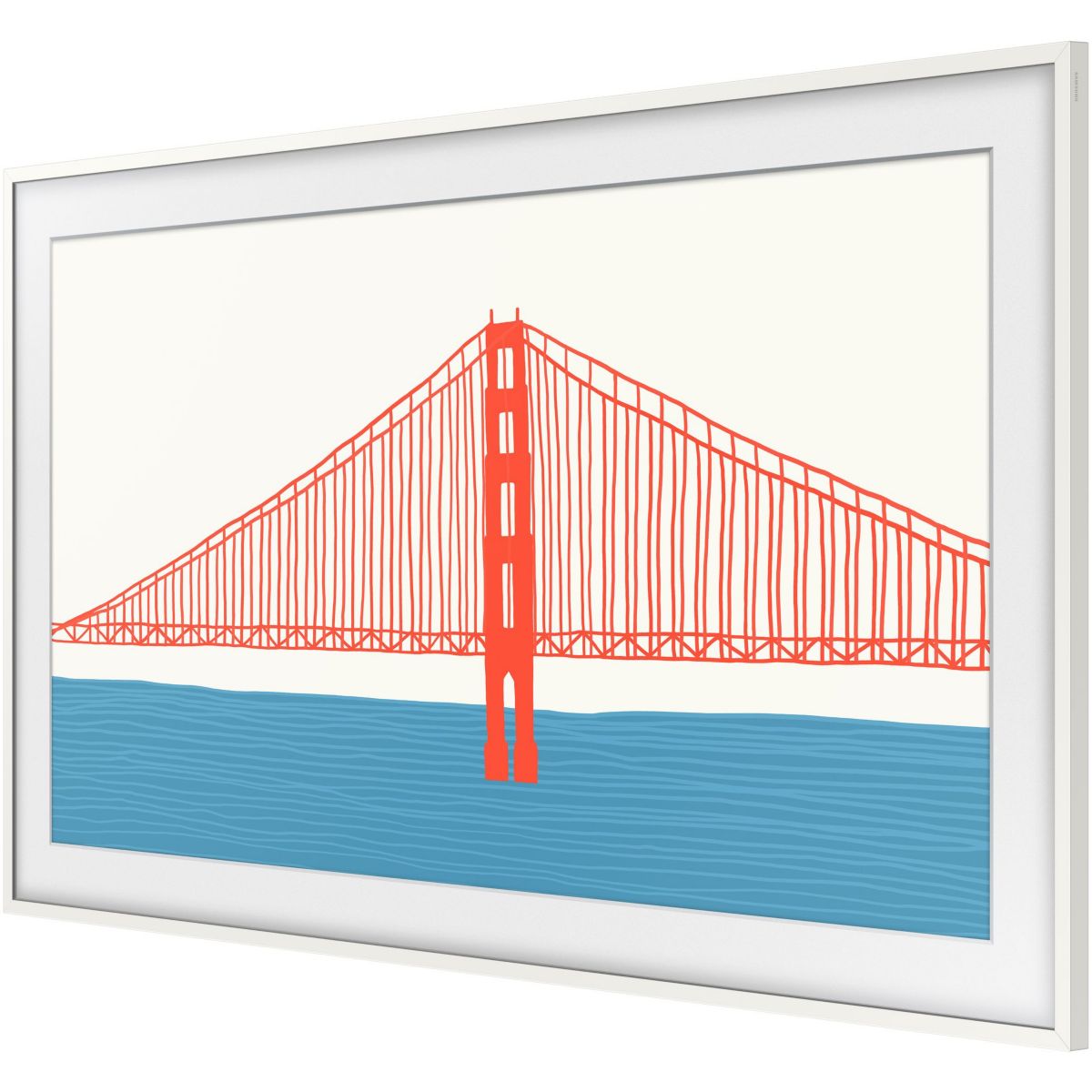 Cadre The Frame couleur Blanc - Compatible TV The Frame 85'' couleur unique, SAMSUNG