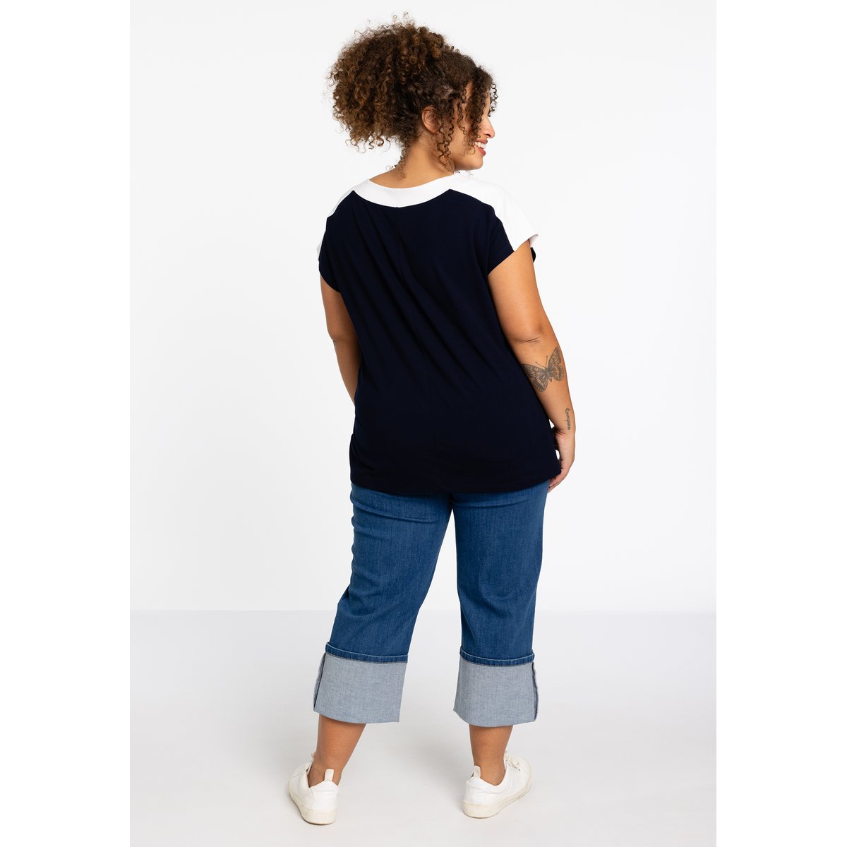 Tunique imprimée bleu, YOEK