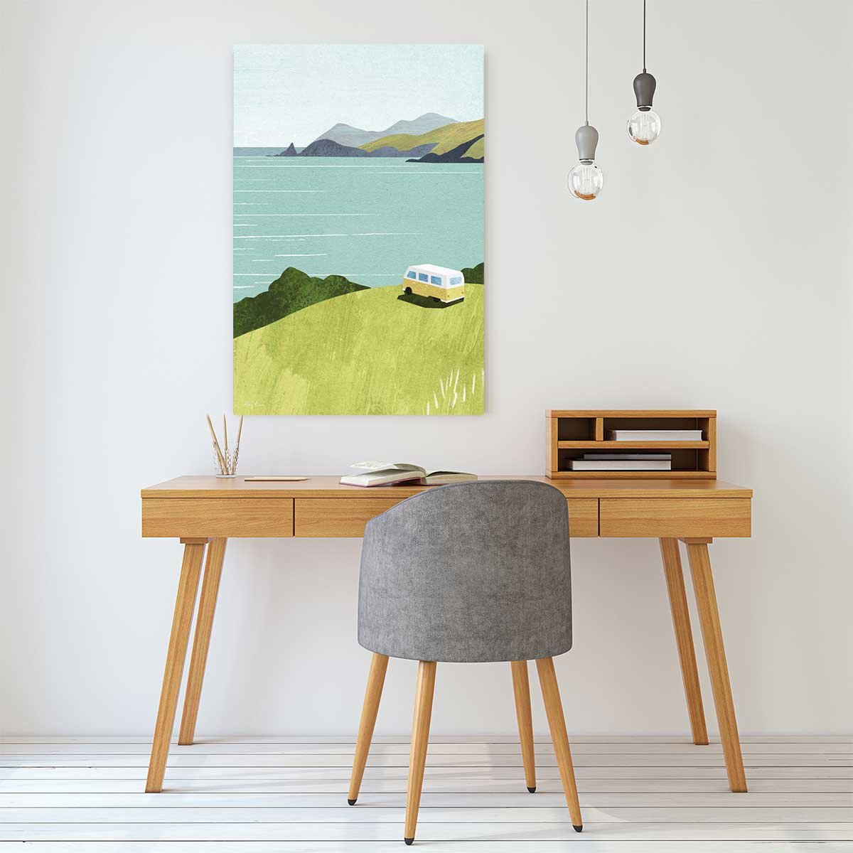 Tableau neo vintage van life tableau alu dibond, HEXOA