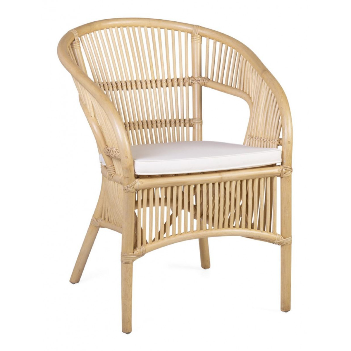 Fauteuil rotin naturel, DECORATION D’AUTREFOIS