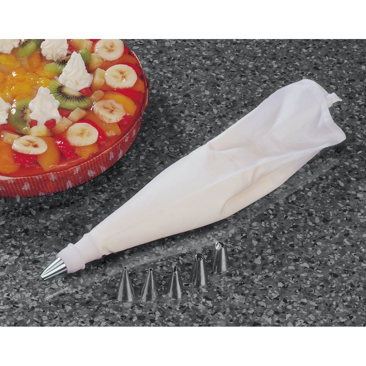 Set de 2 poches à douille avec embouts SMART PASTRY blanc|inox, ZENKER