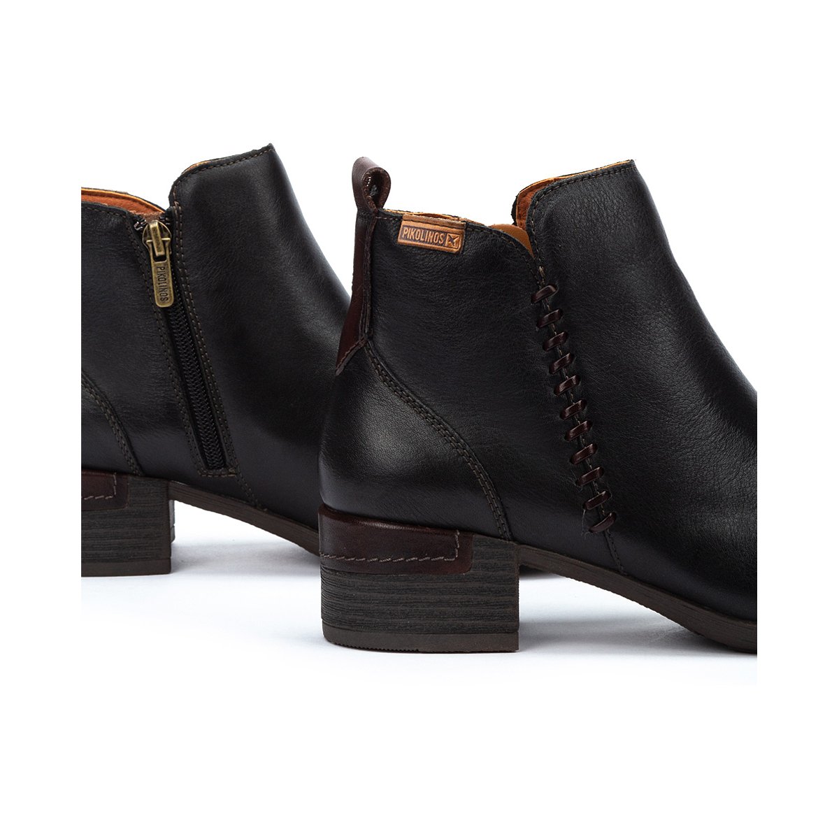 Bottines cuir Malaga black, PIKOLINOS