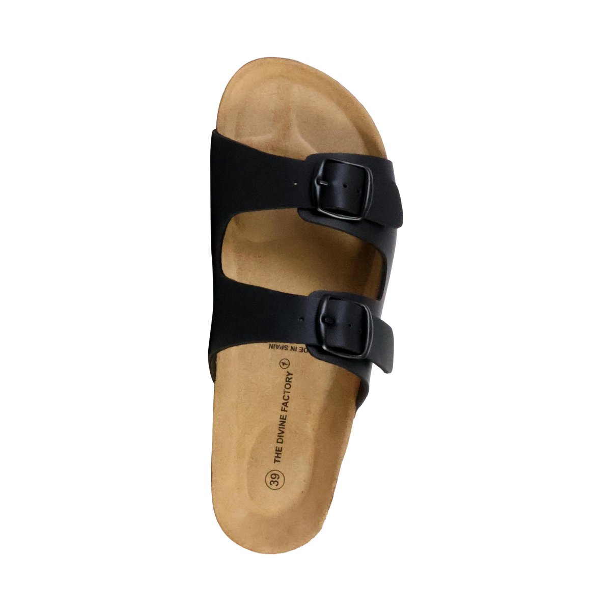 Mules Cuir Sierra noir, THE DIVINE FACTORY