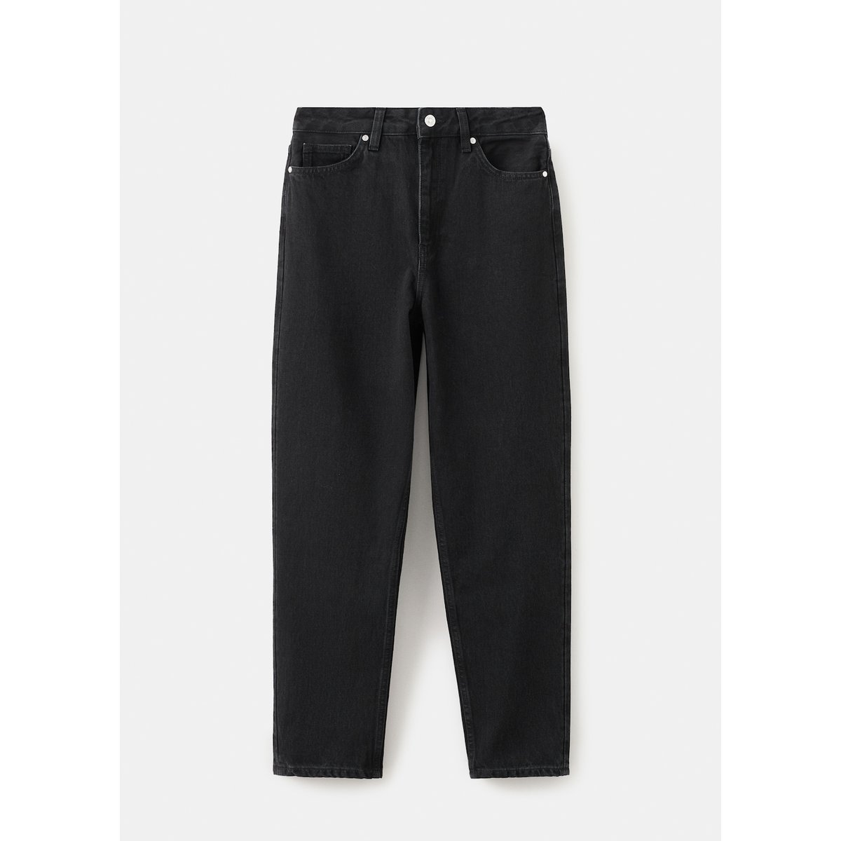 Jean Mom2000 mom taille haute black denim, MANGO