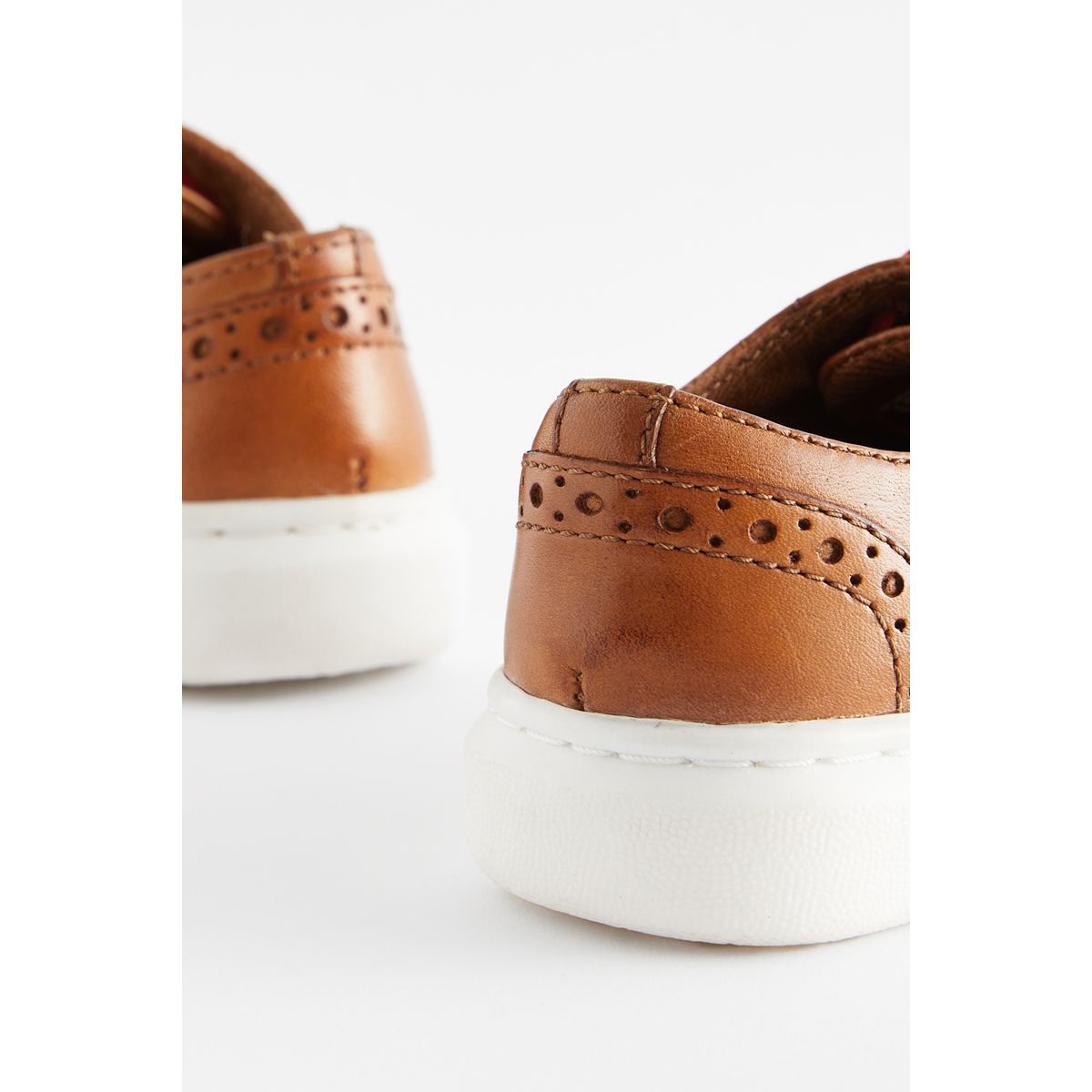 Chaussures à lacets richelieu marron clair, NEXT