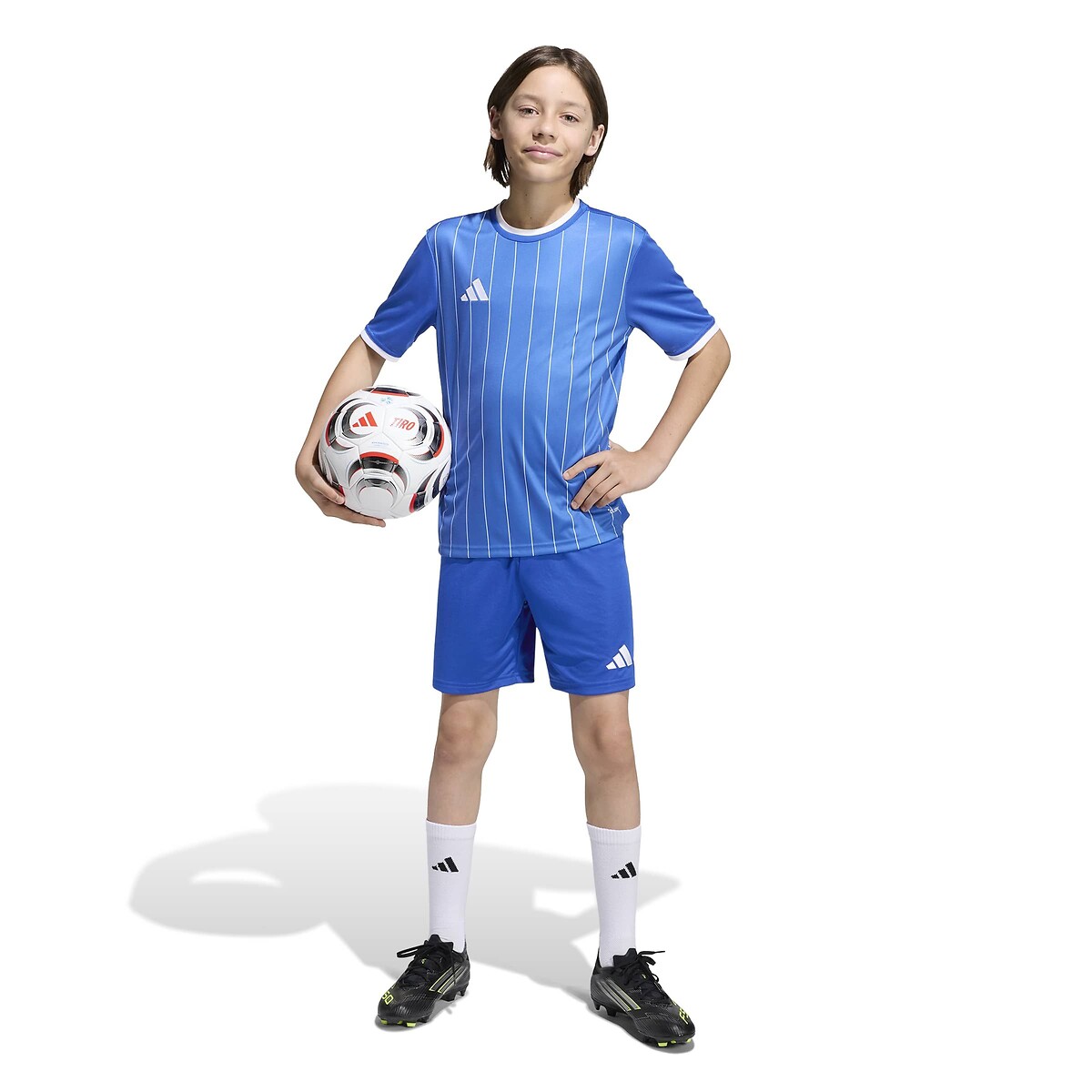 T-shirt à manches courtes de football bleu, adidas Performance