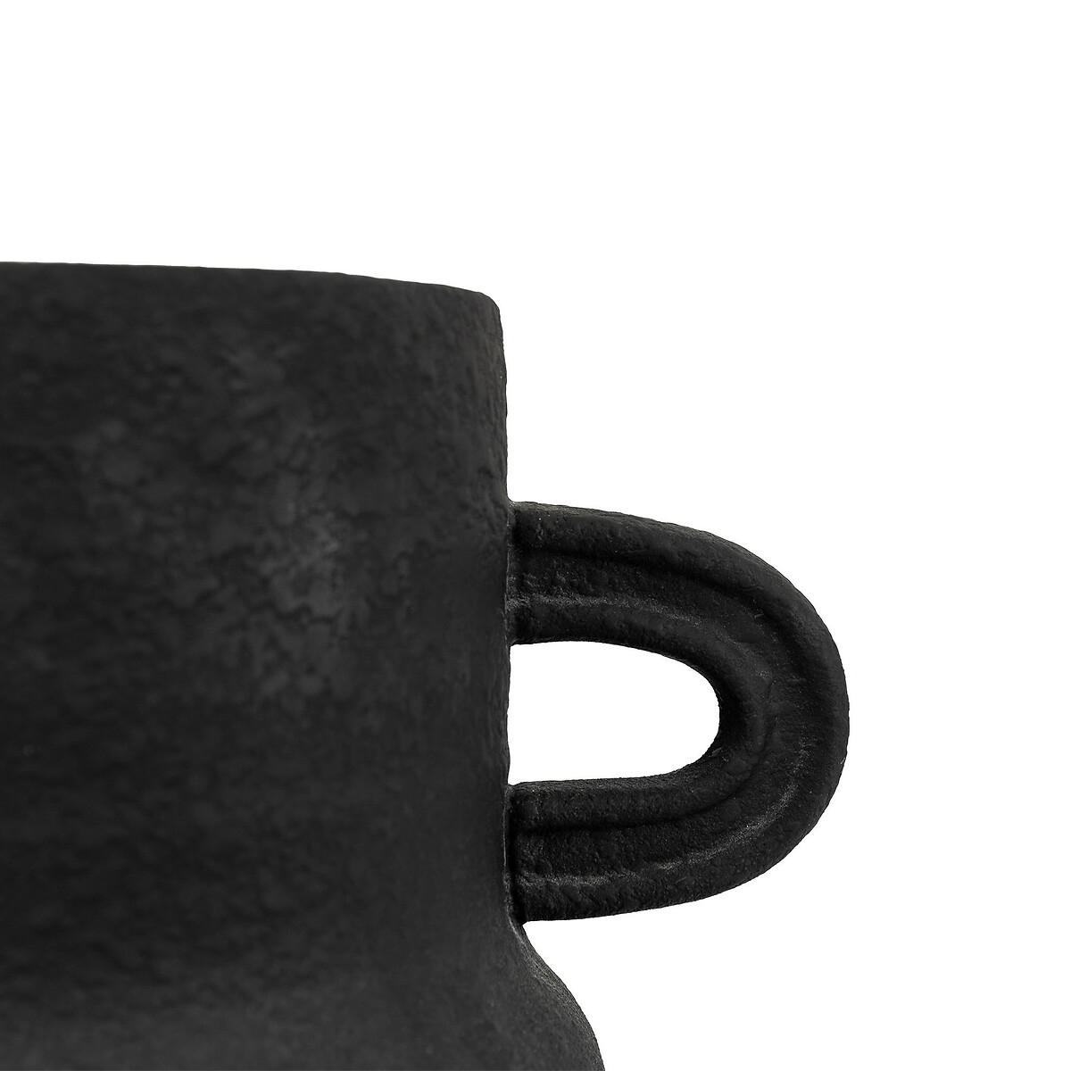19cm Contemporary Handled Vase black, ÉDITÉ