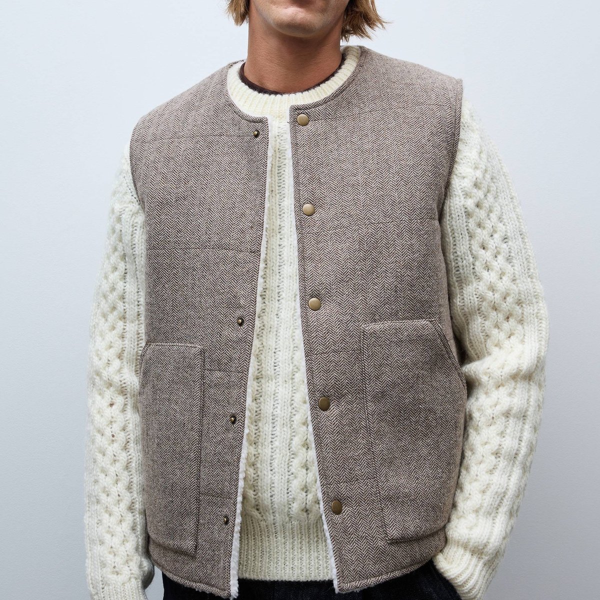Veste sans manches contenant de la laine elan, MONOPRIX