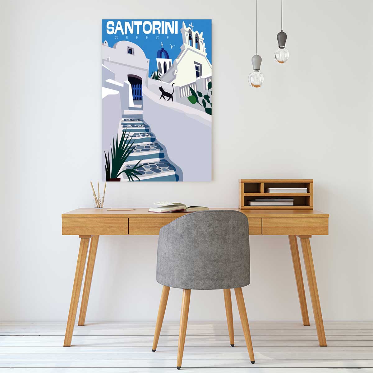 Tableau santorini tableau alu dibond, HEXOA
