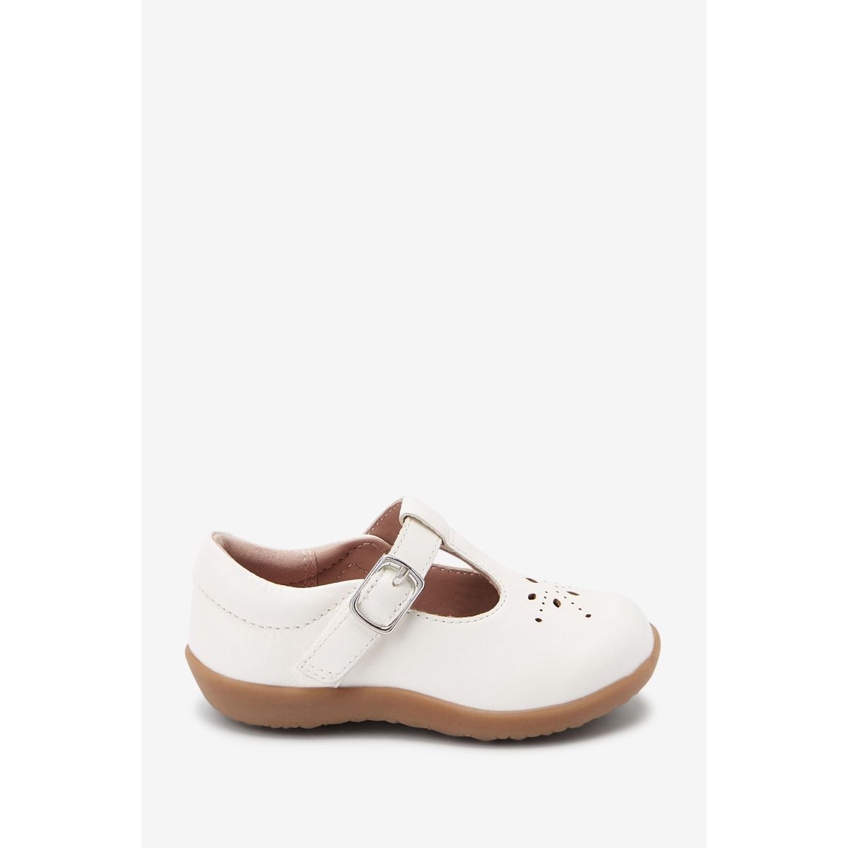 Chaussures salomé premiers pas pointure large blanc, NEXT