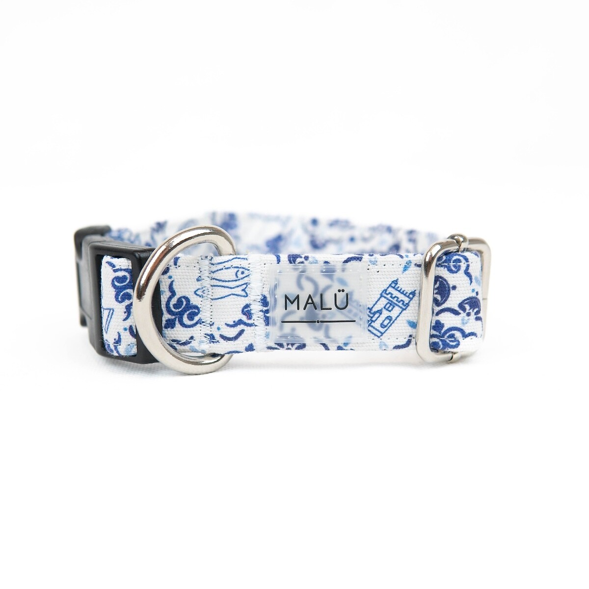 Coleira para cão Saudade, Malü Pet Wear blue, MALU PET WEAR