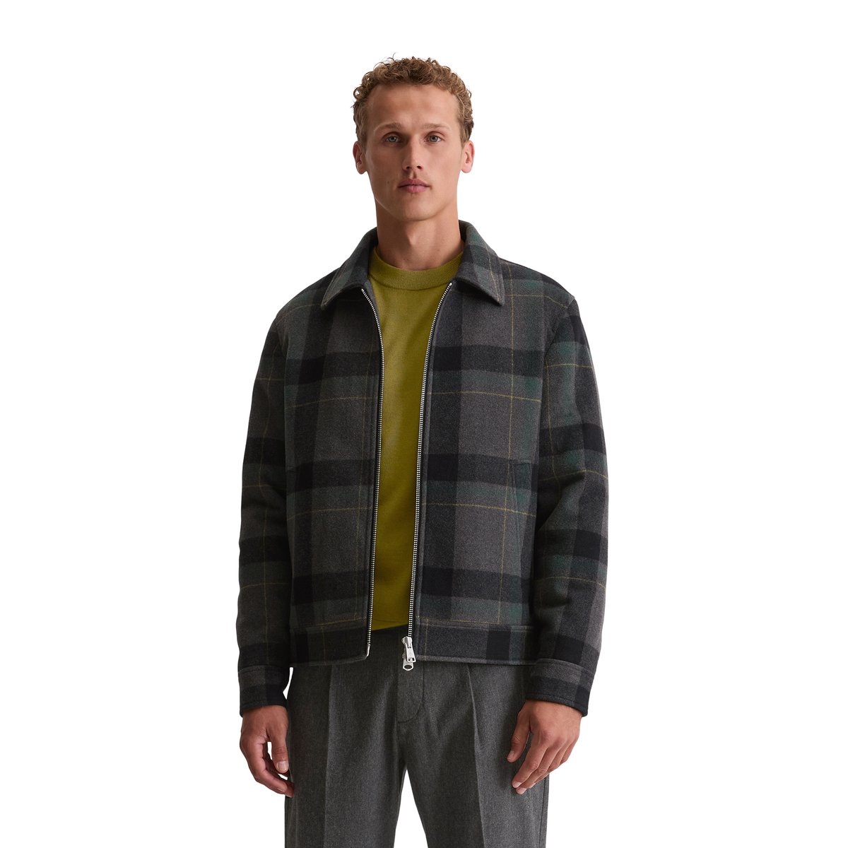 Blouson en laine regular avec un léger rembourrage vert, MARC O'POLO