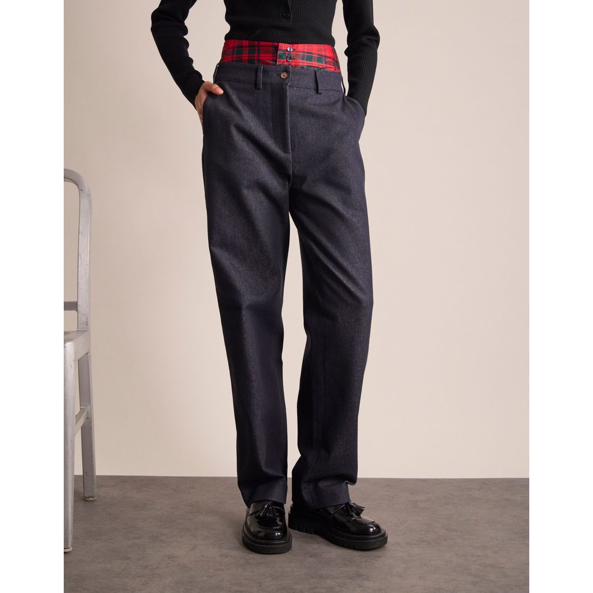 Pantalon Thelma bleu, INES DE LA FRESSANGE PARIS