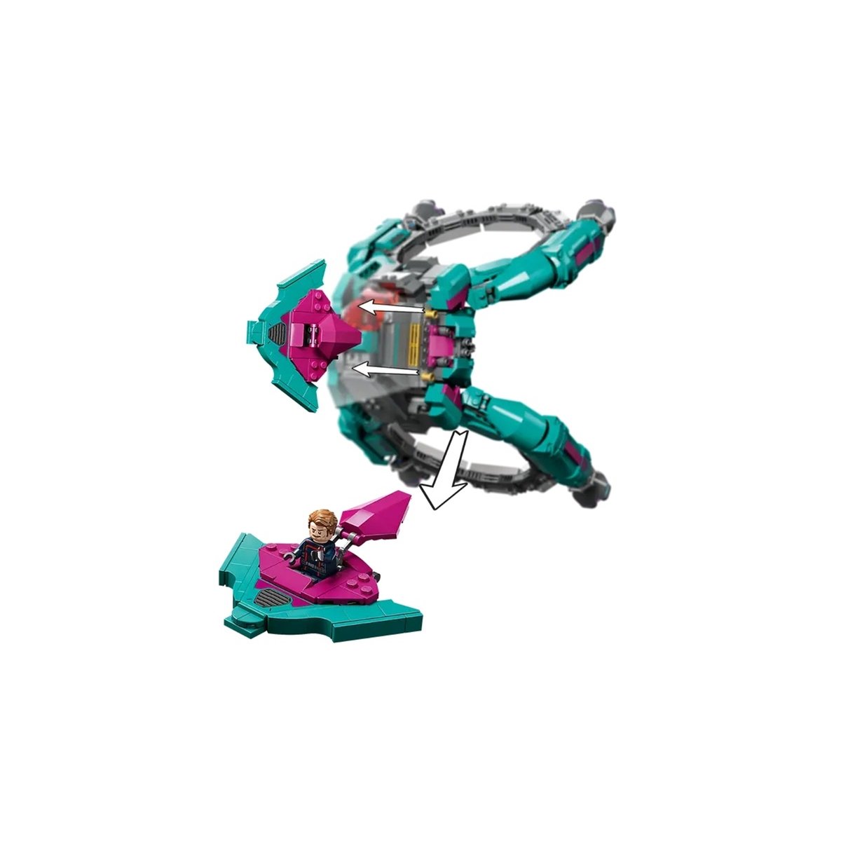 Marvel Le nouveau vaisseau des Gardiens multicolore, LEGO