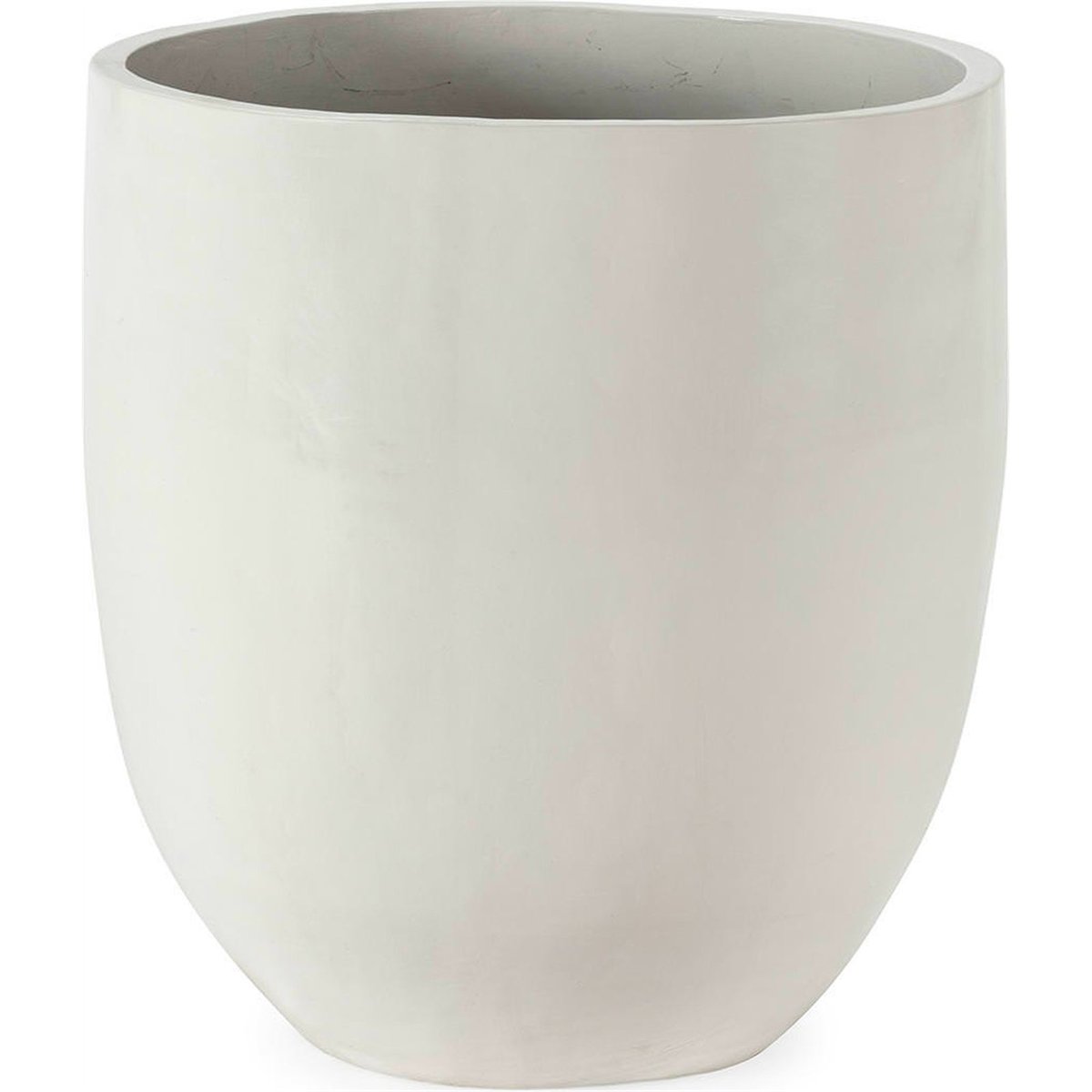 Cache-pot en fibres-ciment blanc, RECOLLECTION