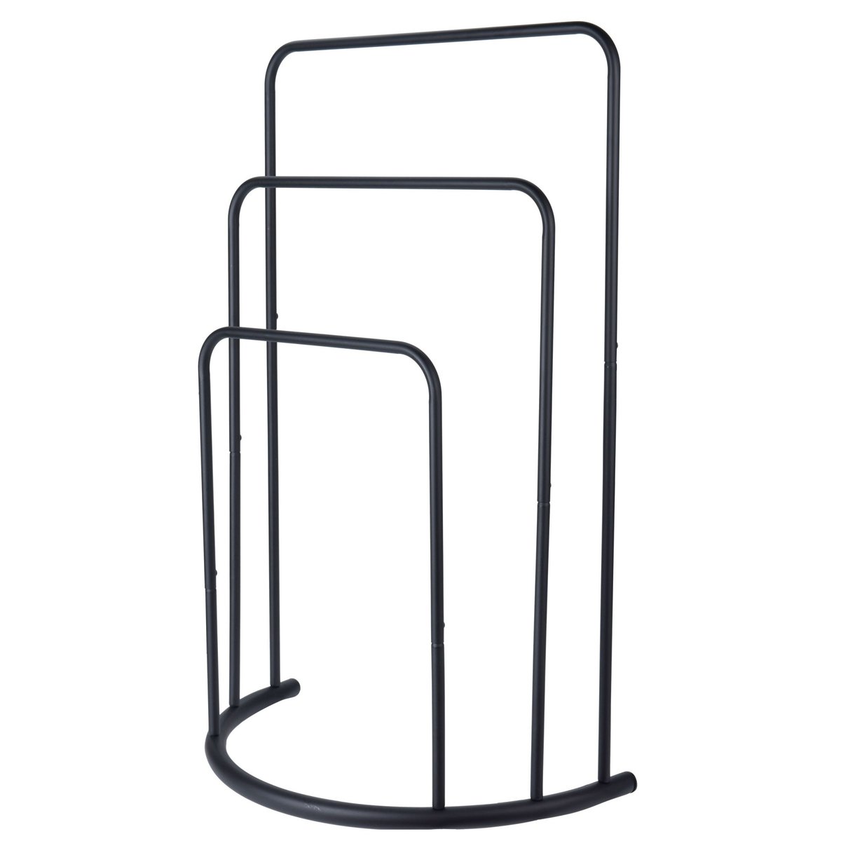 Porte-Serviettes sur Pied en Métal Noir 3 Bras noir, WADIGA