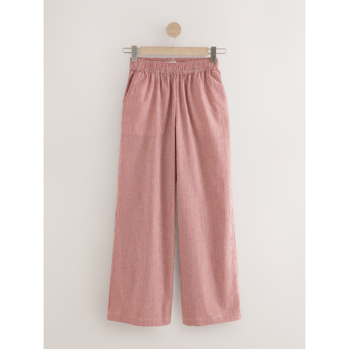 Pantalon large vichy rouge, NEXT