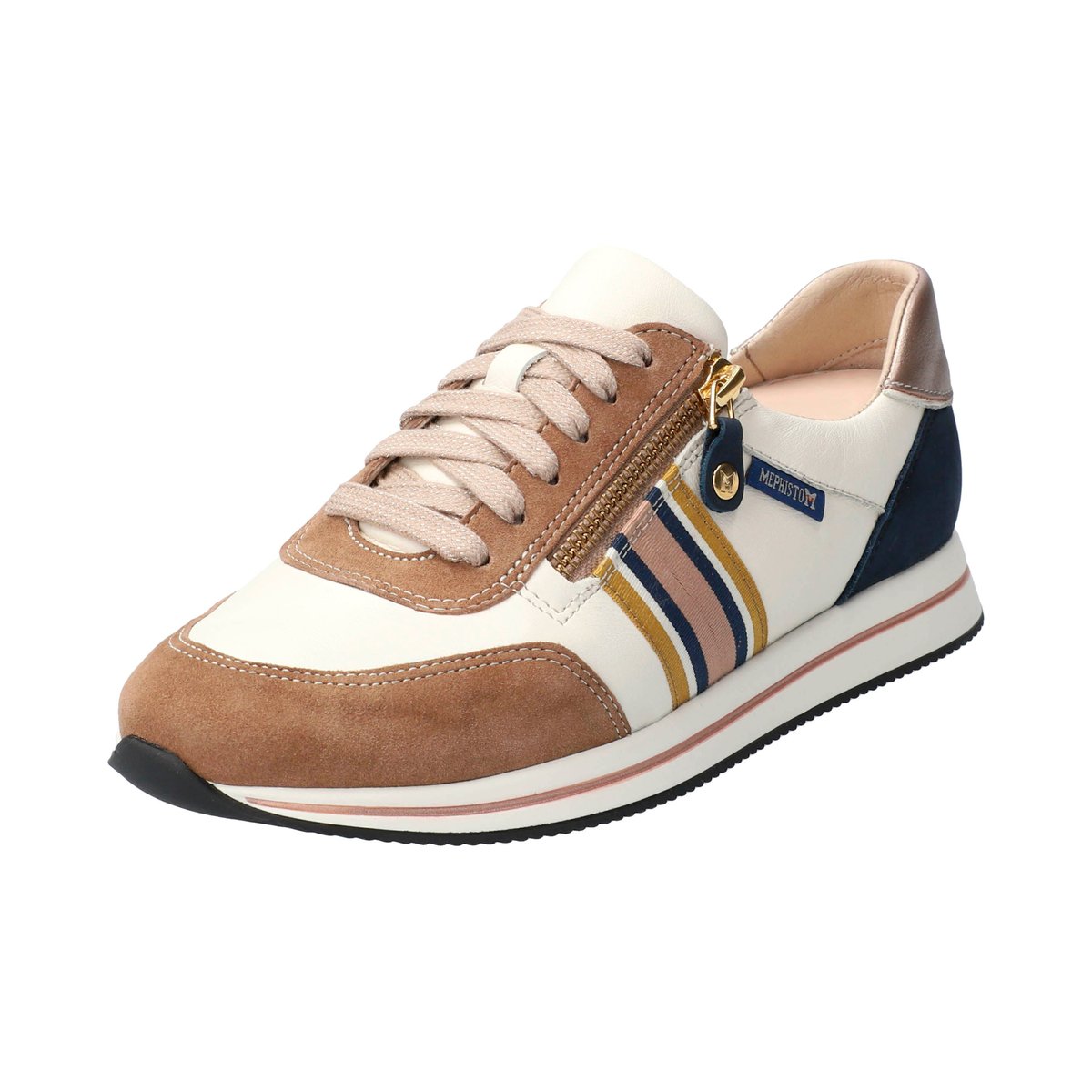 Baskets en cuir LUCILLE beige 5139, MEPHISTO