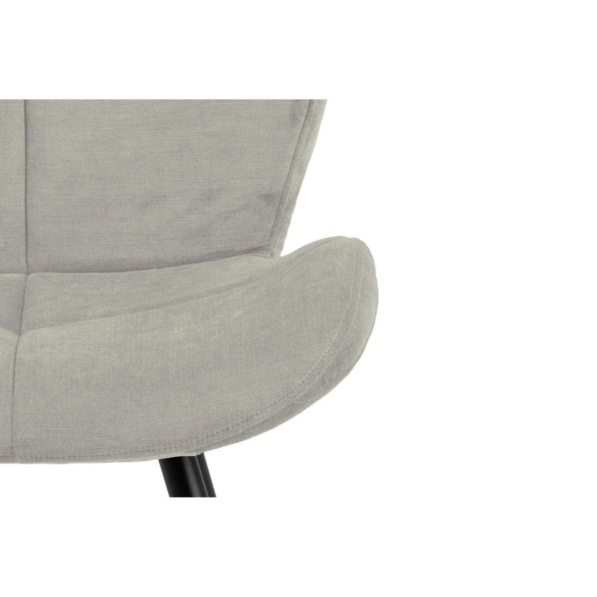 Chaises de salle à manger en tissu (lot de 2) - PETRA crème, HELLIN, DEPUIS 1862