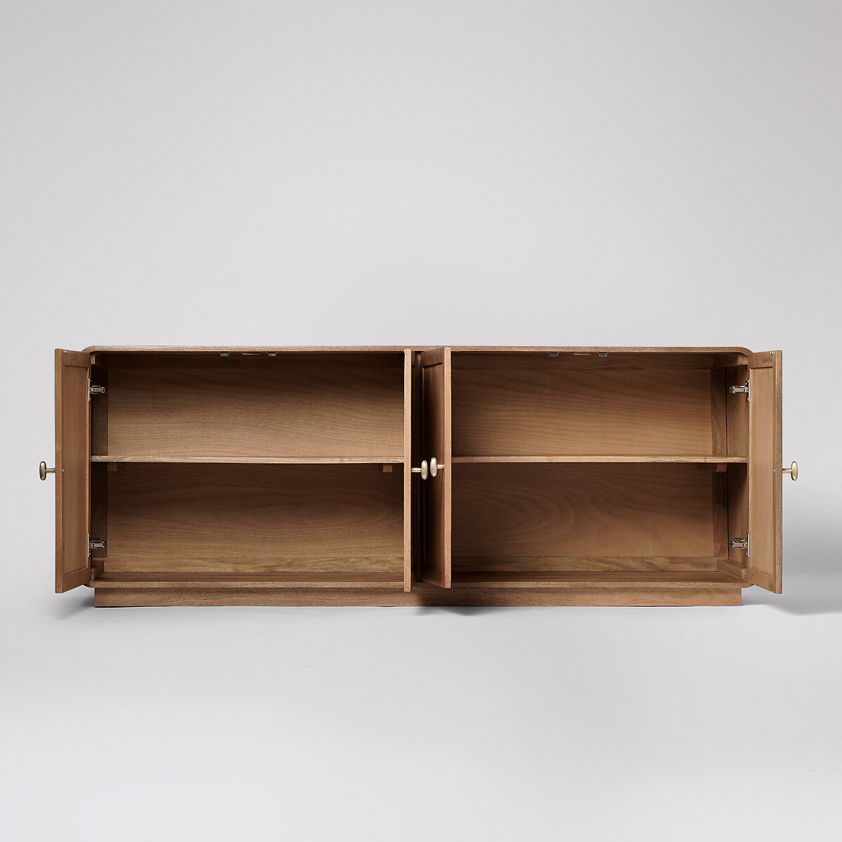 Halston Mango Wood 4 Door Sideboard light wood, SWOON