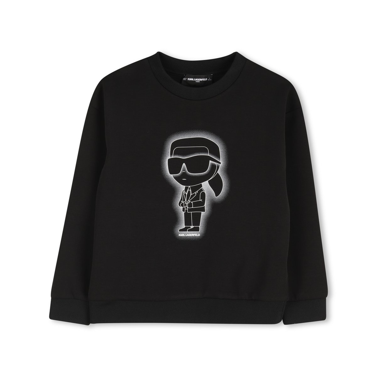 Sweat en double maillot black, KARL LAGERFELD KIDS