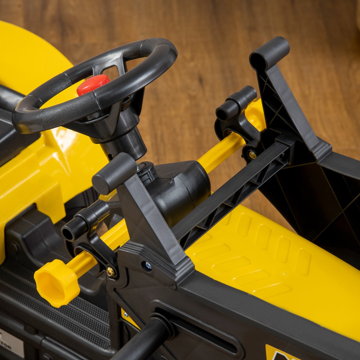 Voiture de chantier pour enfants Plastique jaune et noir, HOMCOM