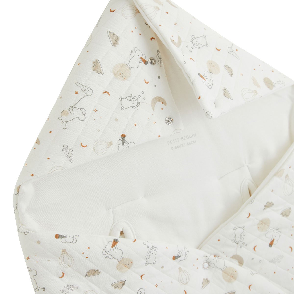Nid d'ange en molleton Eliah ecru, PETIT BEGUIN