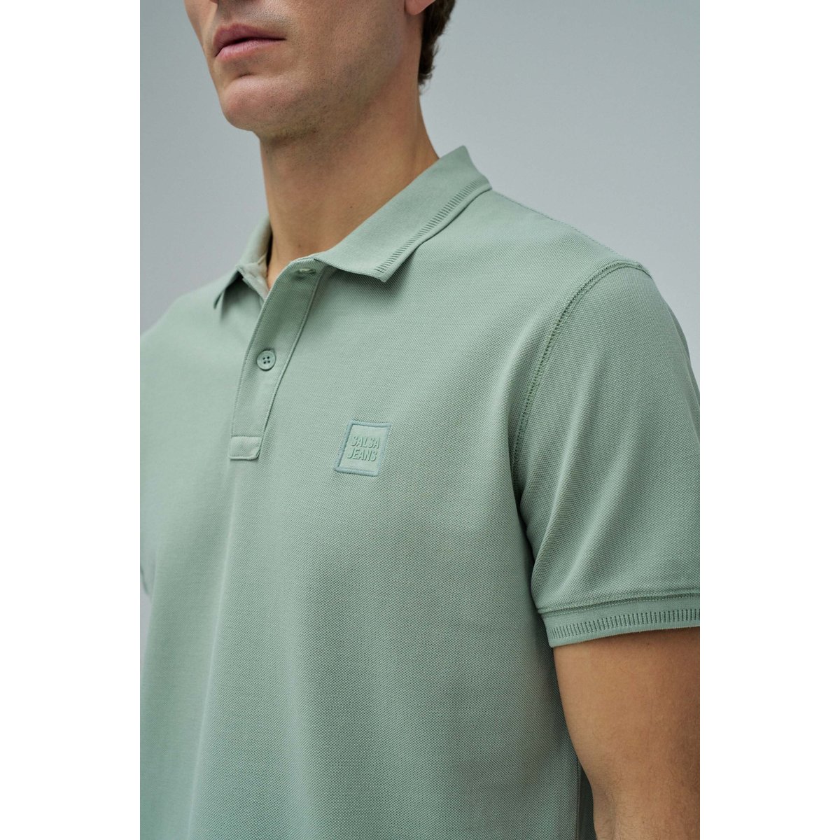 POLO AVEC BRANDING gris, SALSA JEANS