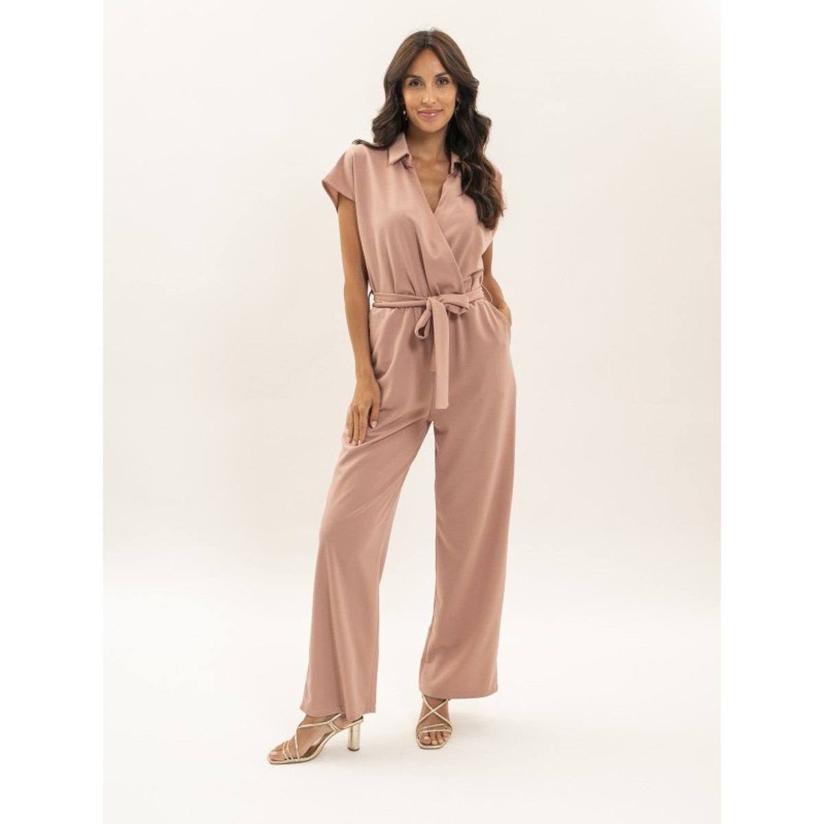 Combinaison Pantalon Ebiane rose, DONA LISA