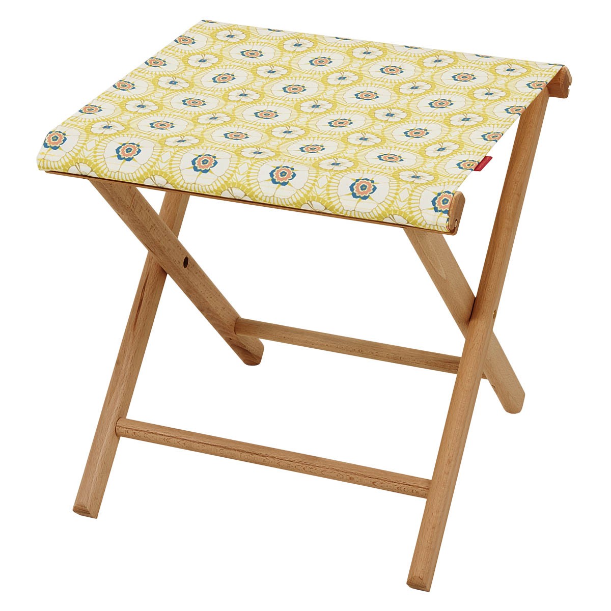 Pliant pêcheur en eucalyptus et toile outdoor, LOU jaune, VENT DE BOHÈME