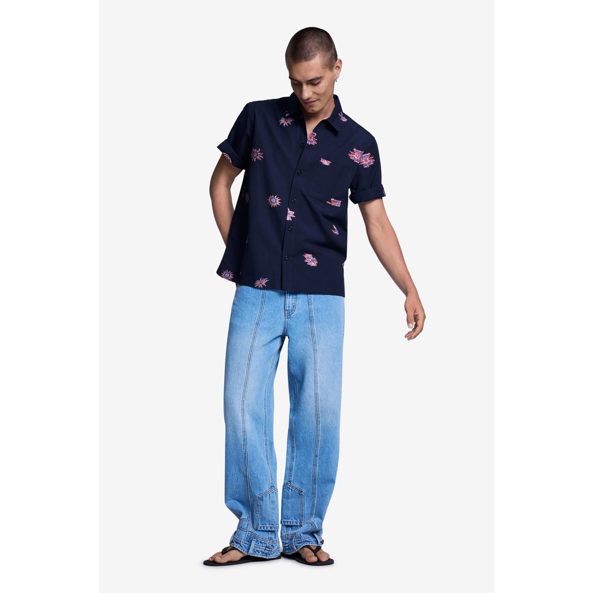 Jean long bleu clair, DESIGUAL