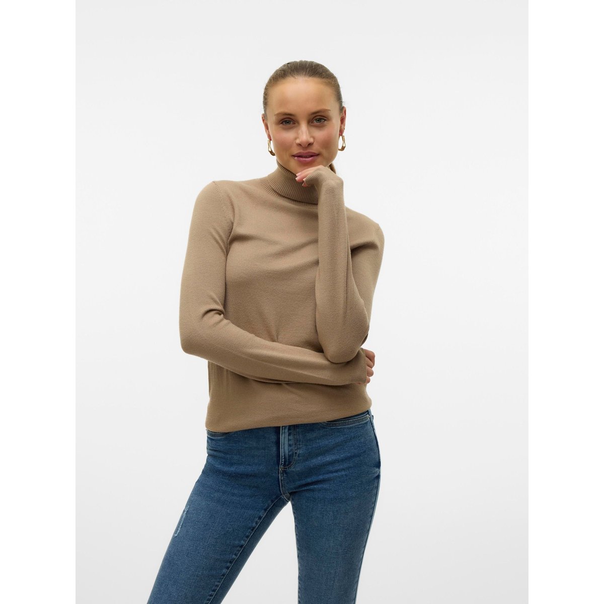 Pull En Maille silver mink, VERO MODA
