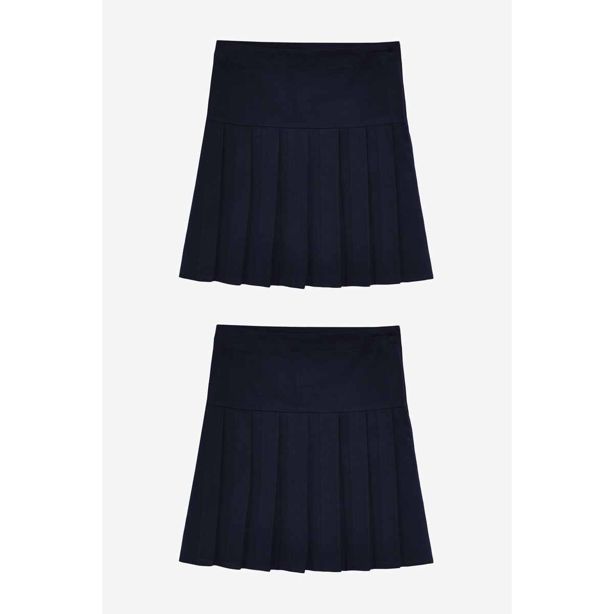 Jupe d’école plissée, lot de 2 bleu marine, NEXT