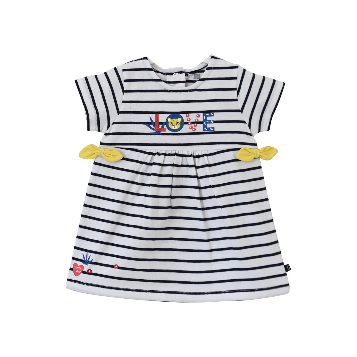 Robe rayee esmeralda blanc, SUCRE D'ORGE