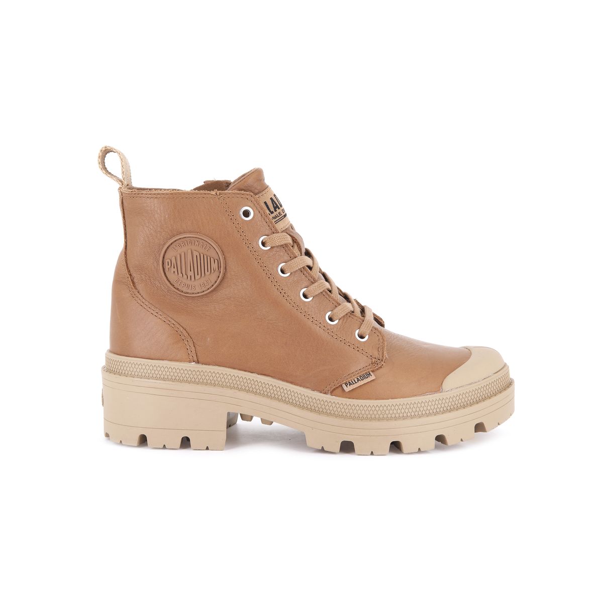 Boots cuir Pallabase Leather marron, PALLADIUM