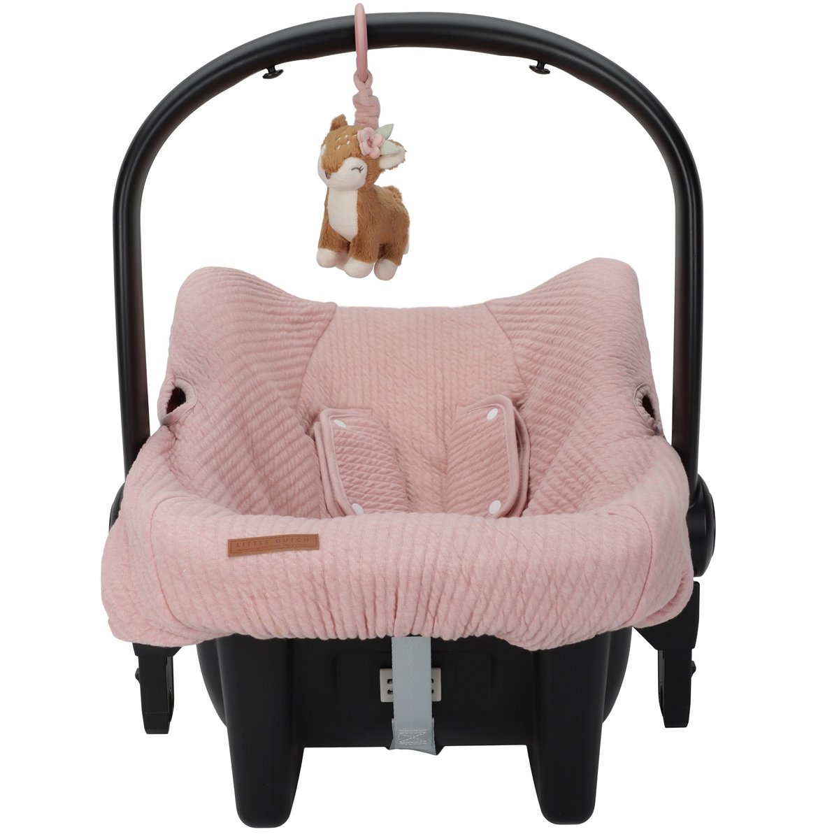 Peluche vibrante rose, beige, marron, LITTLE DUTCH
