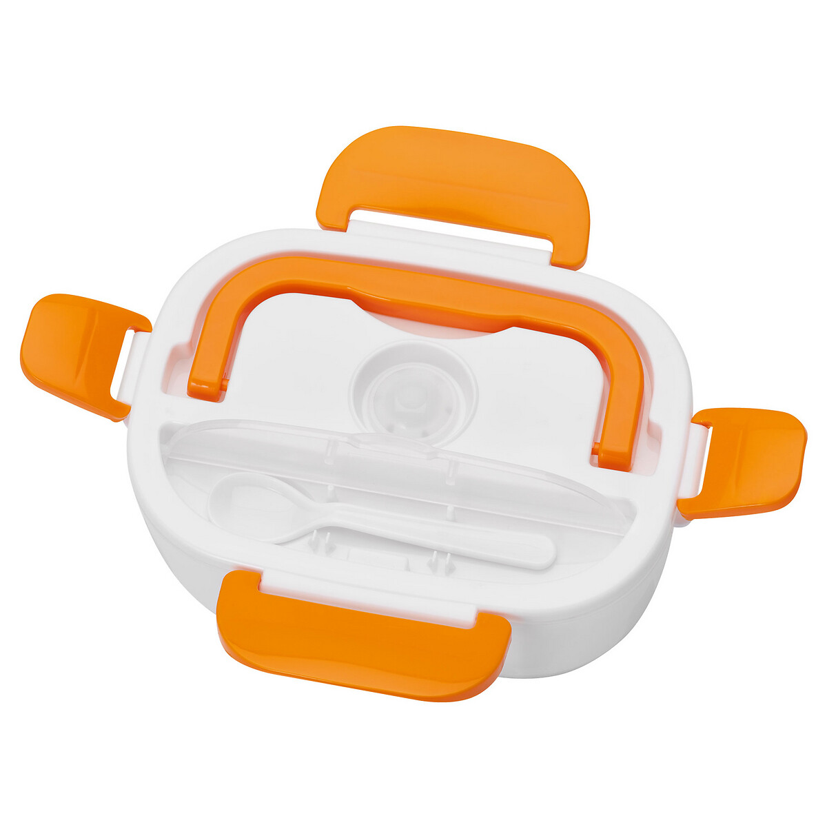 Lancheira elétrica, da Clatronic branco/laranja, CLATRONIC